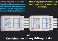 8-Panel Drug Test, 8 drug test, CE-GMP