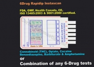 6-Panel Drug Test (Strip) (MAD, MOR, THC, AMP, COC, BZD)