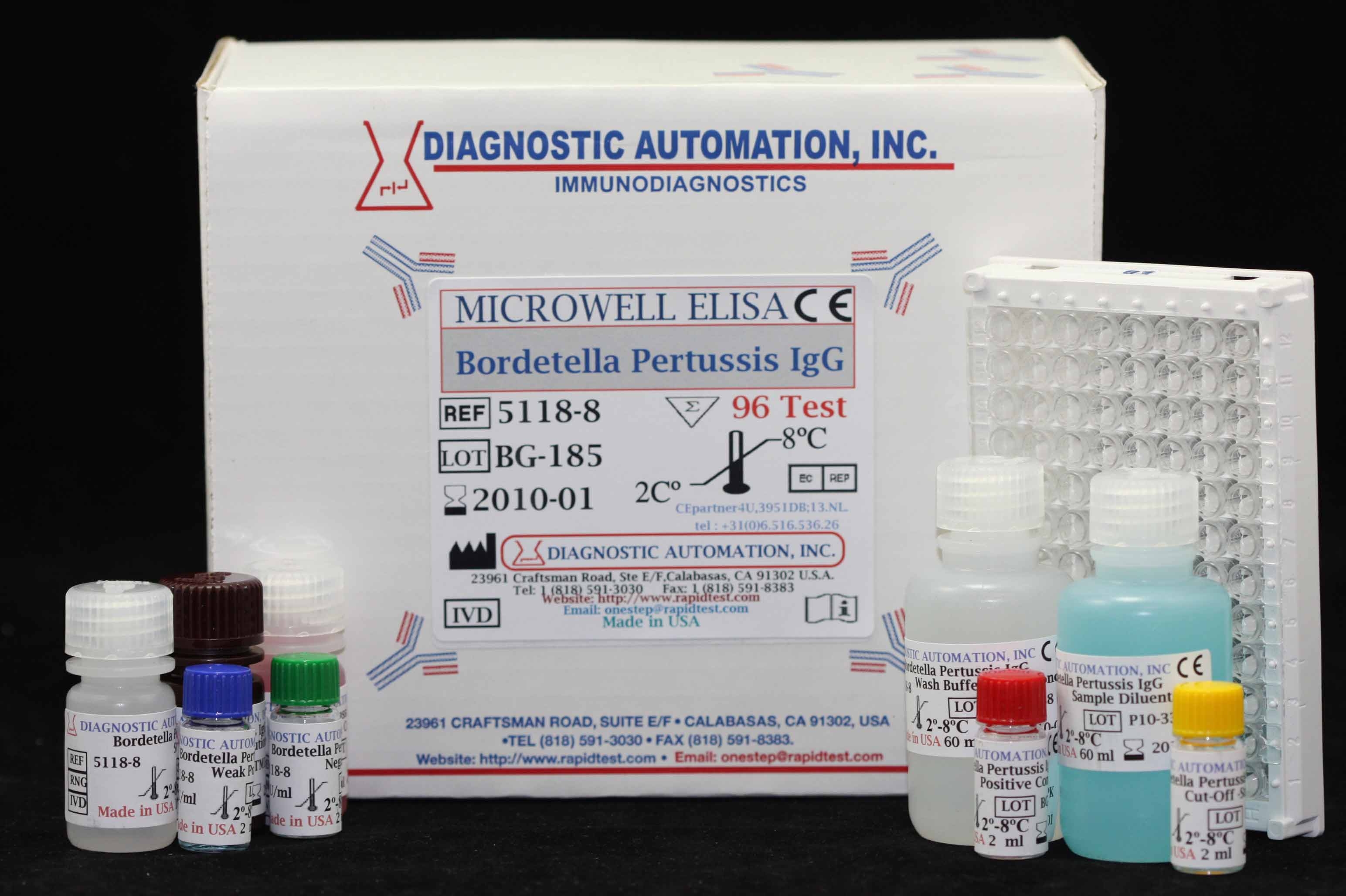 Bordetella Pertussis IgA ELISA kit | CE-GMP | 818-591 3030-USA.