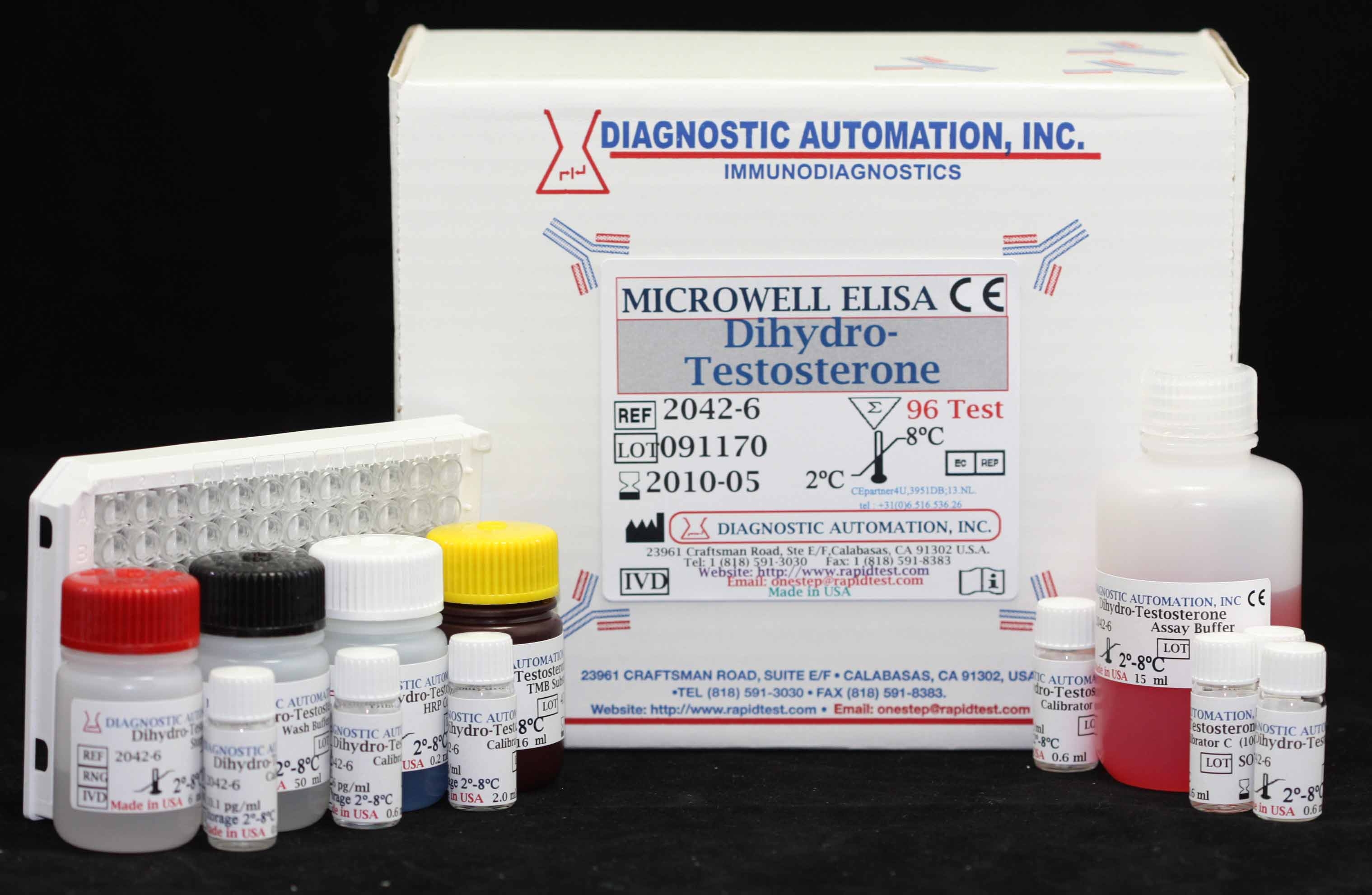 Testosterone ELISA kit, FDA-CE