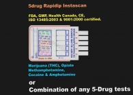 5-Panel Drug Test (Strip) RapiDip InstaTest (BZD,MET,MOR,PCP,THC)